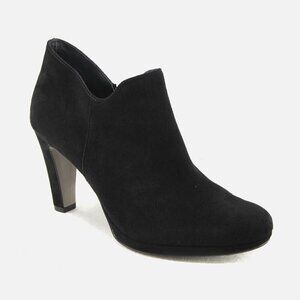 Paul Green women's Pristine D Noir heeled booties black suede 7.5 US (UK 5)